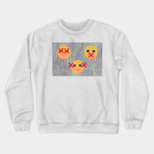 The Three Wise Emojies II Crewneck Sweatshirt